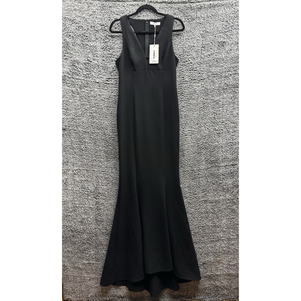 Likely x Revolve Albury Keyhole Cutout Maxi Gown in Black Size 8 NWT